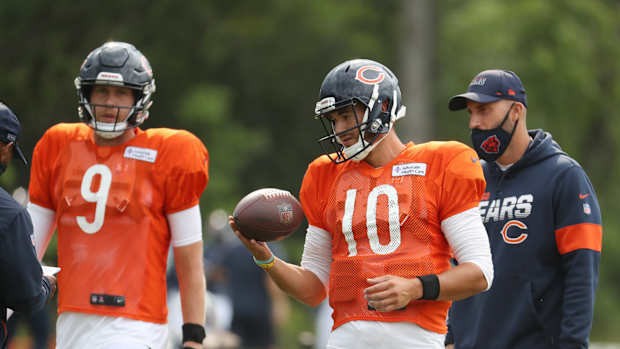 Mitchel Trubisky at Practice